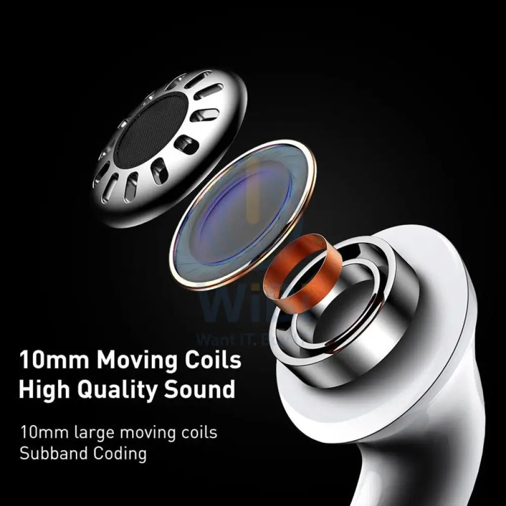 Baseus Encok True Wireless Earphones W3 - White Accessories > Audio > Headphones