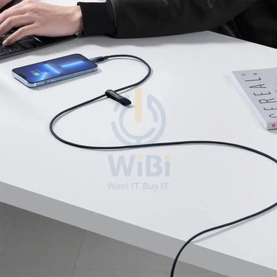 Baseus Explorer Series Auto Power-Off Fast Charging Data Cable USB to Type-C - 100W / 1m / Blue Accessories > Cables &