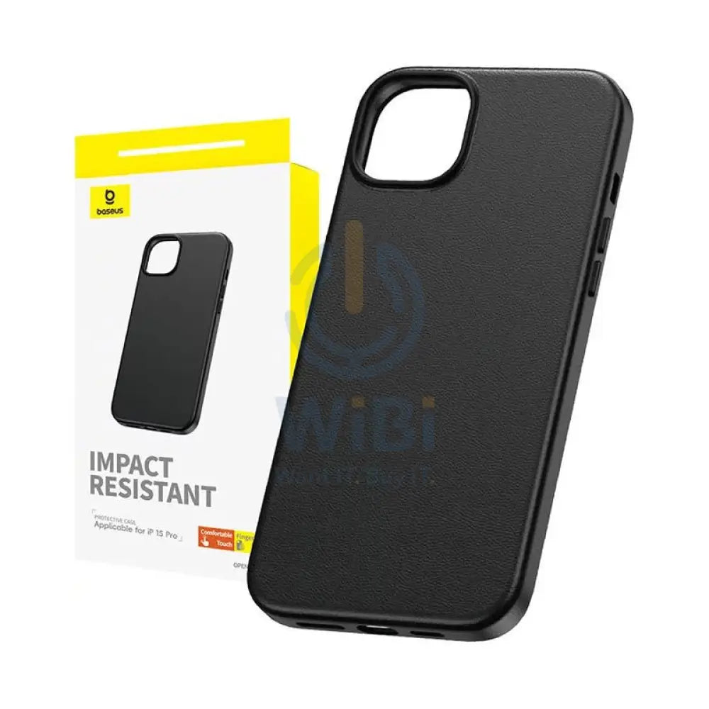 Baseus Fauxther Series Case for iPhone 15 Pro Max - Cluster Black Accessories > Mobiles & Tablets > Mobiles > Covers &
