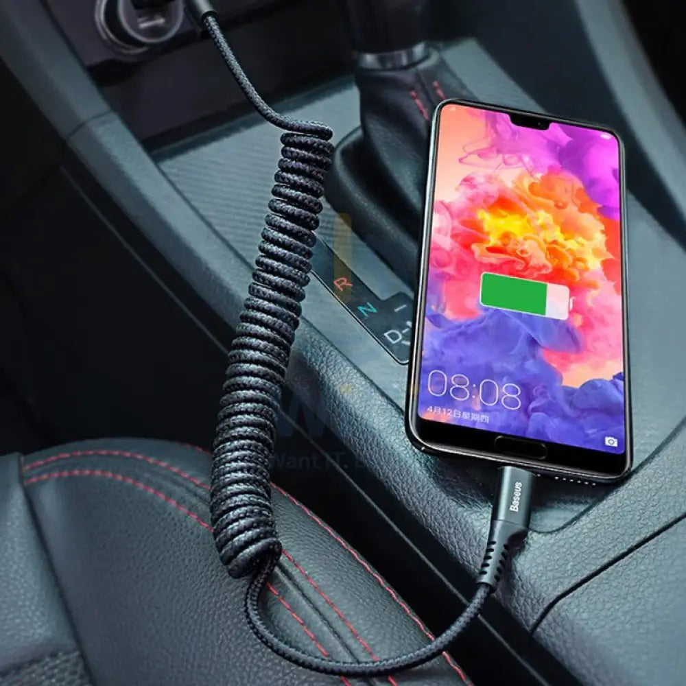 Baseus Fish Eye Spring Data Cable USB For Type-C Accessories > Cables & Converters > Cables