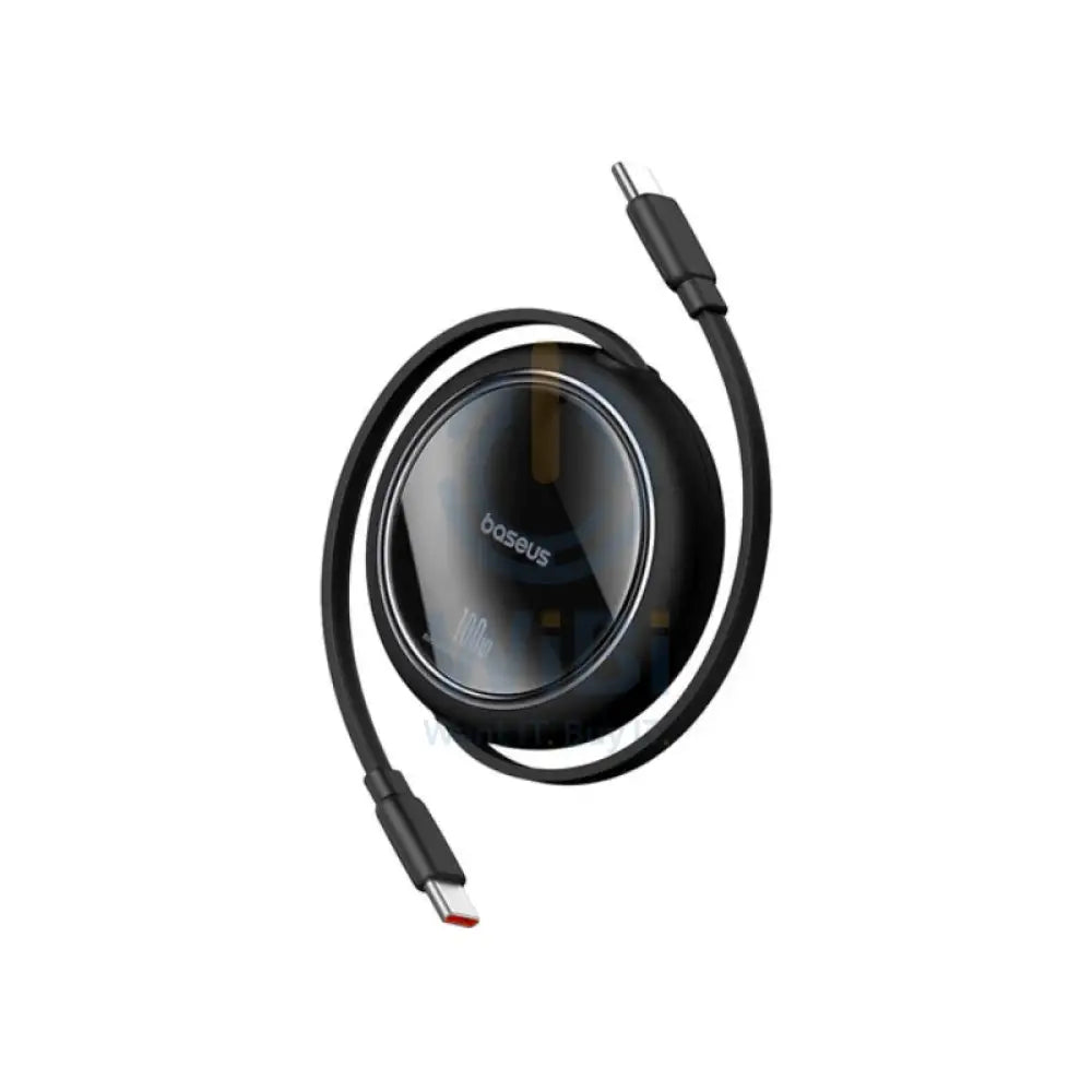 Baseus Free2Draw Mini Retractable Charging Cable - Type-C / 100W / 1 Meter / Cluster Black Accessories > Cables &