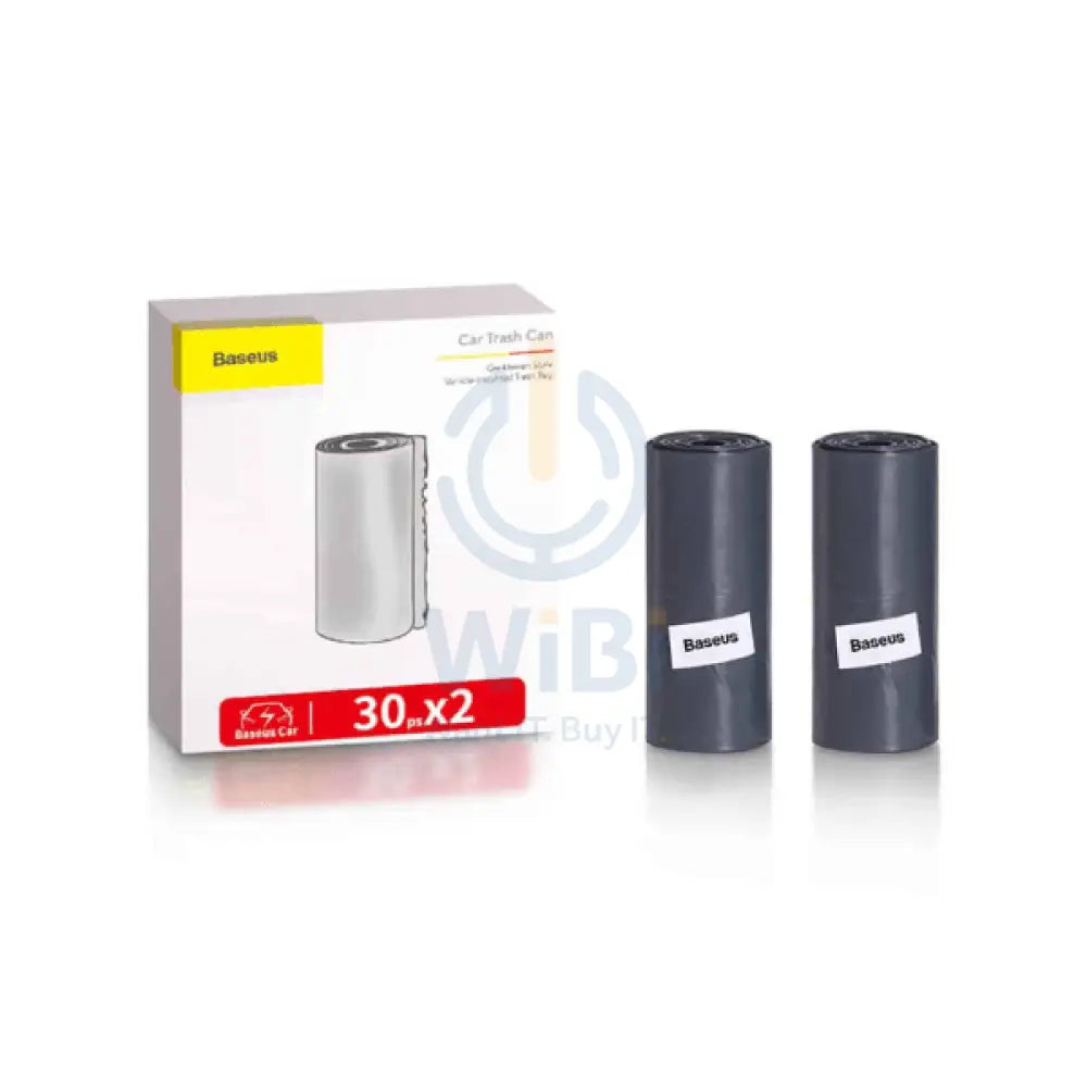 Baseus Gentleman Style Vehicle-Mounted Trash Bag 2 Roll 60 Pcs CRLJD-0G – Gray Accessories > Other Accessories