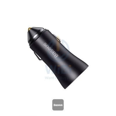 باسيوس جولدن كونتاكتور ماكس مزدوج شاحن - سيارة شاحن / U + C 60W / رمادي داكن اكسسوارات > هواتف تابلت >