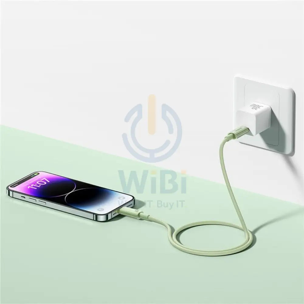 Baseus Habitat Series Fast Charging USB-C to Lightning Cable - 1M / Natural Green Accessories > Cables & Converters >
