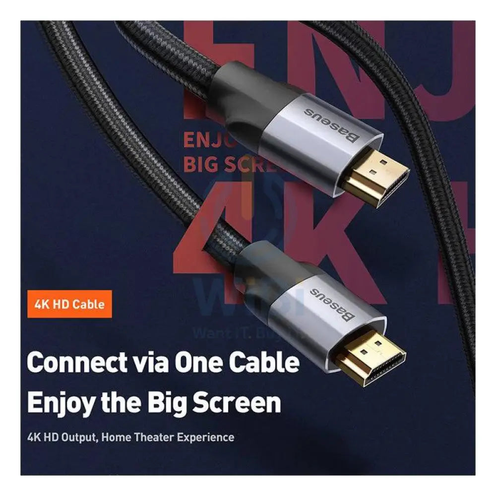 Baseus HDMI to HDMI Cable - HDMI / 4K / 2 Meters