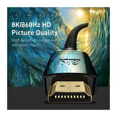 Baseus High Definition HDMI 8K to HDMI 8K Cable - 3 Meters / Black