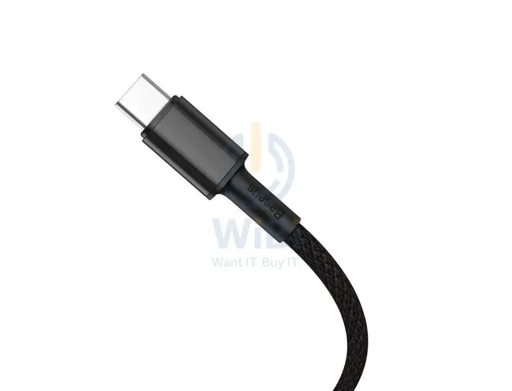 Baseus High Density Braided Fast Charging Data Cable - Type-C / 100W / 2 Meter / Black Accessories > Cables &