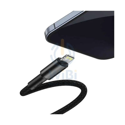 Baseus High Density Braided Fast Charging Data Cable - USB-C To Lightning / 2 Meters / Black