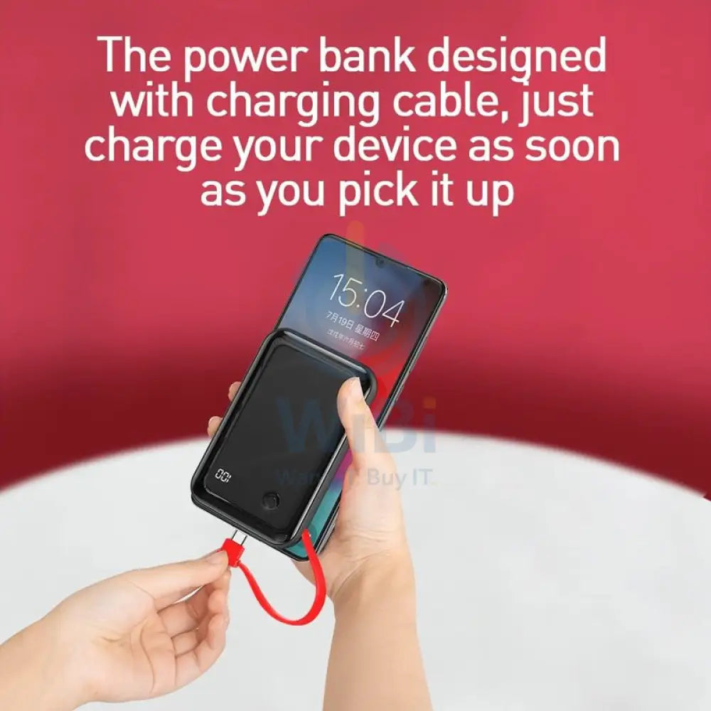 Baseus Mini S Digital Display Power Bank - 10000mAh / 3A / Black Accessories > Power Bank