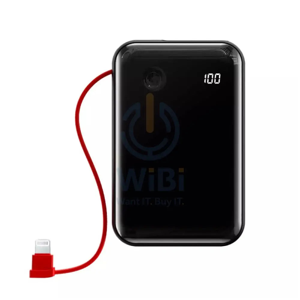 Baseus Mini S Digital Display Power Bank - 10000mAh / 3A / Black Accessories > Power Bank