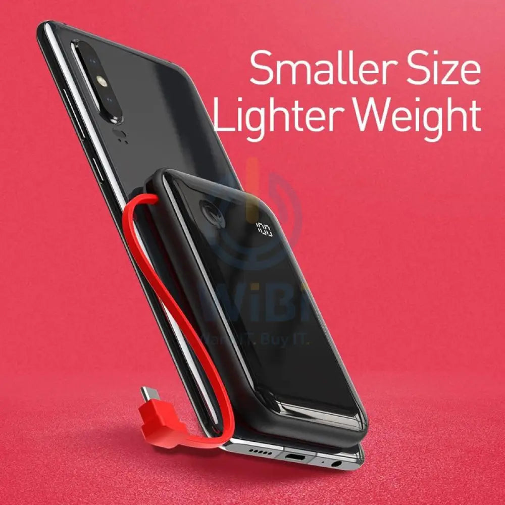 Baseus Mini S Digital Display Power Bank - 10000mAh / 3A / Black Accessories > Power Bank