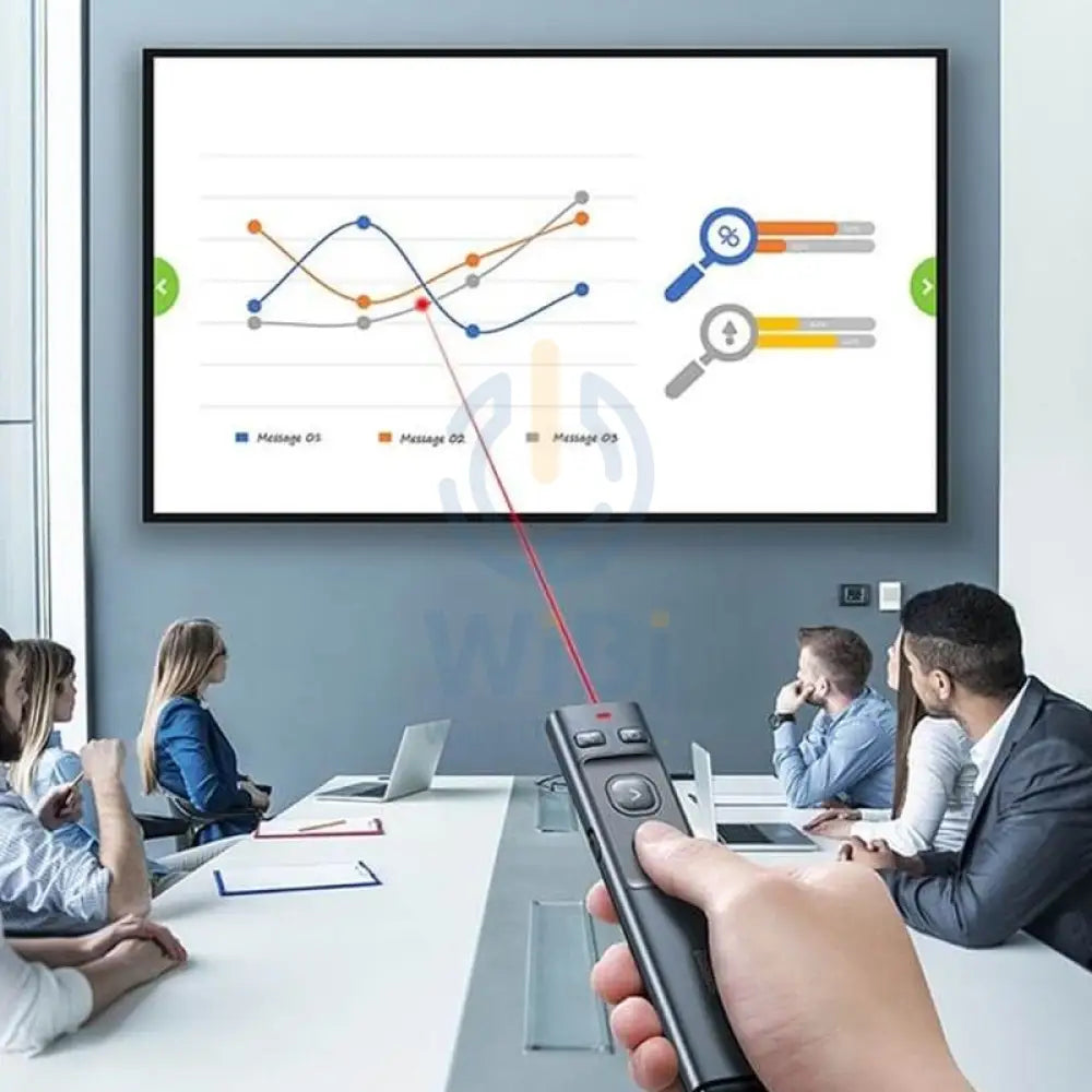 Baseus Orange Dot Wireless Presenter - RF2.4G Hz / 100m / Grey Accessories > Monitors & Projectors