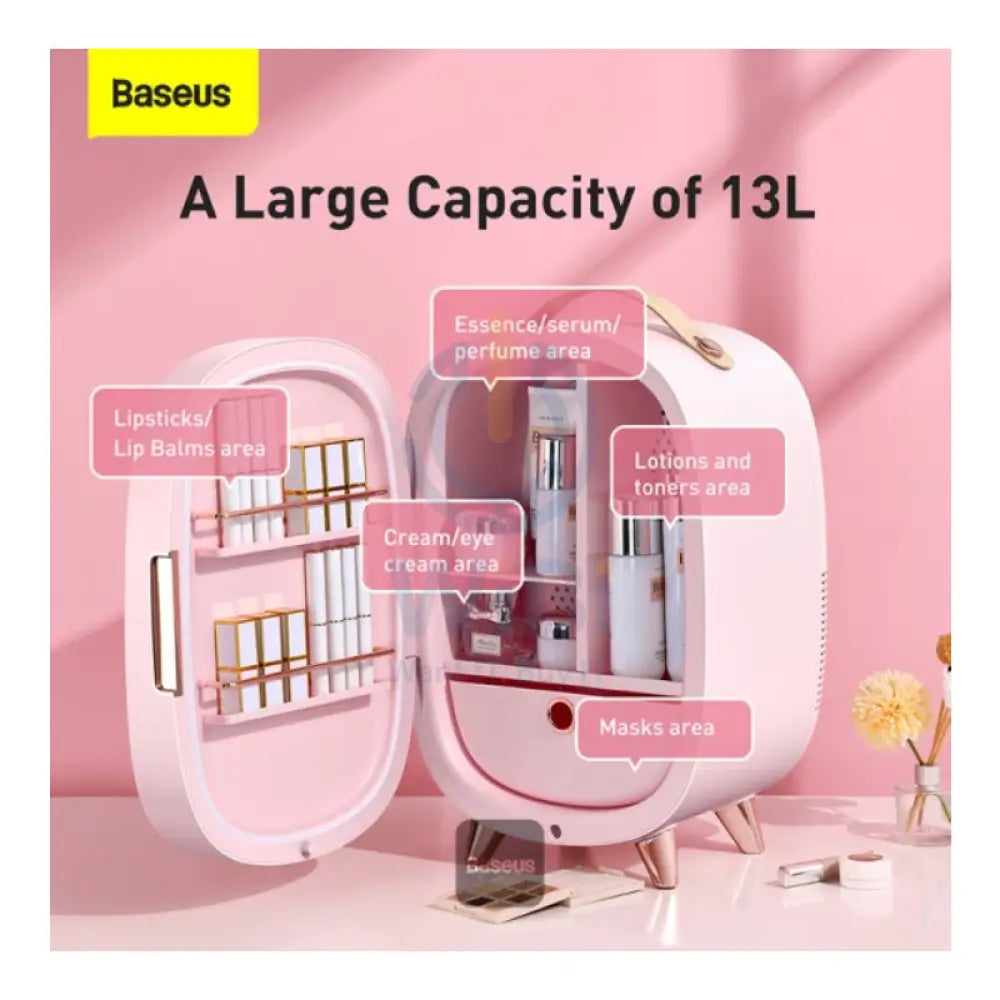 Baseus Professional Beauty Fridge Cosmetic Refrigerator - 13L / 67W / Pink Accessories > Smart Devices