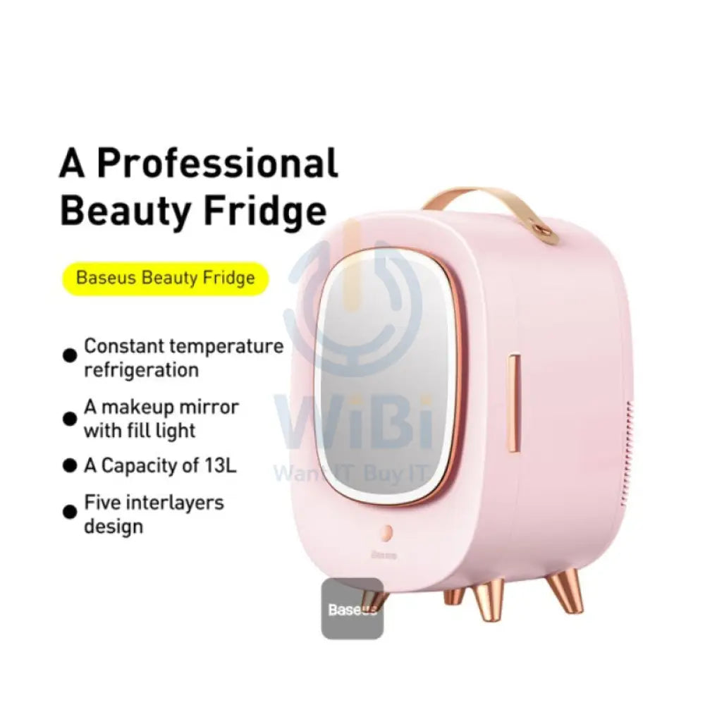 Baseus Professional Beauty Fridge Cosmetic Refrigerator - 13L / 67W / Pink Accessories > Smart Devices