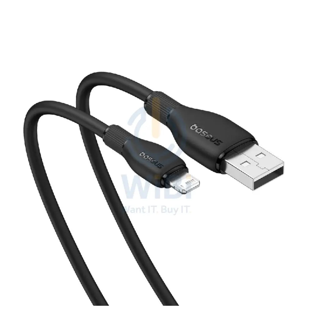 Baseus Pudding Series Fast Charging USB-A to Lightning Cable - 1.2 Meter / 12W / Cluster Black Accessories > Cables &
