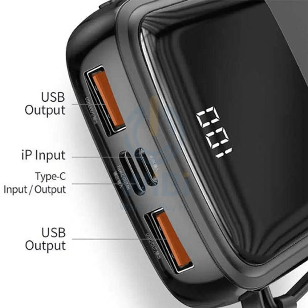 Baseus Q pow Digital Display - 10000 mAh / Black