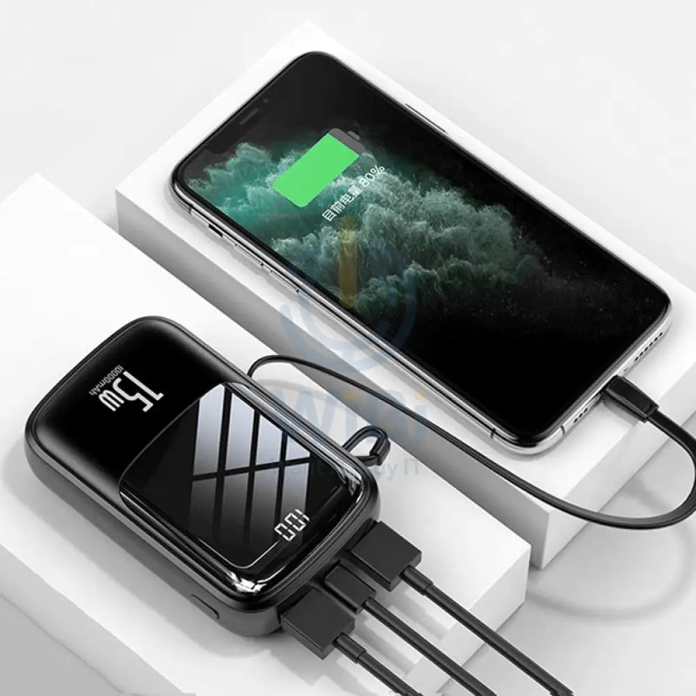 Baseus Q pow Digital Display - 10000 mAh / Black