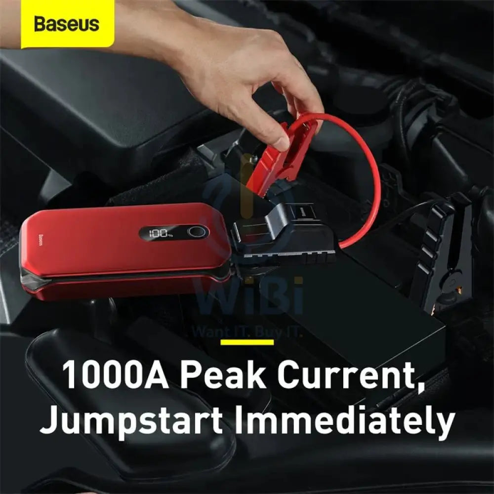 Baseus Super Energy Pro Car Jump Starte12000mAh 5V/3A Paak current1000A – Black Accessories > Other Accessories