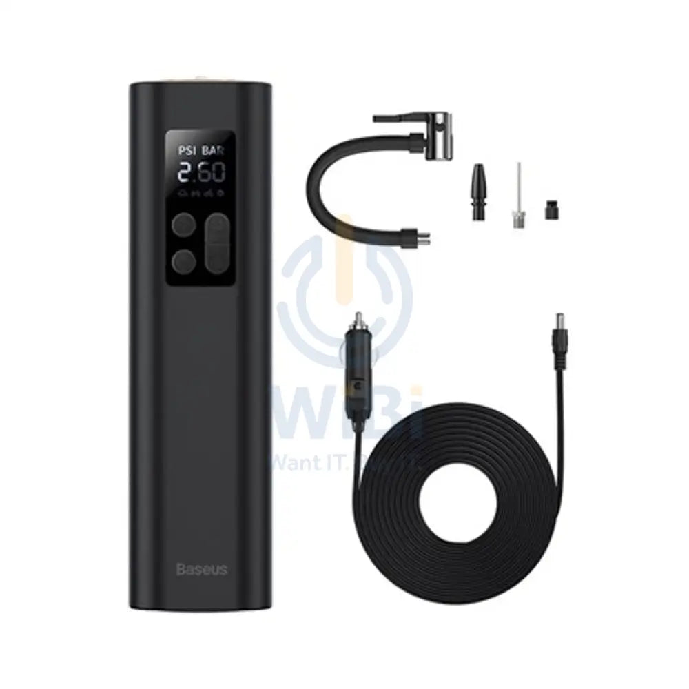 Baseus Super Mini Inflator Pump Air Compressor - 0.2-150 PSI / 18cm / 30 l/min / Black