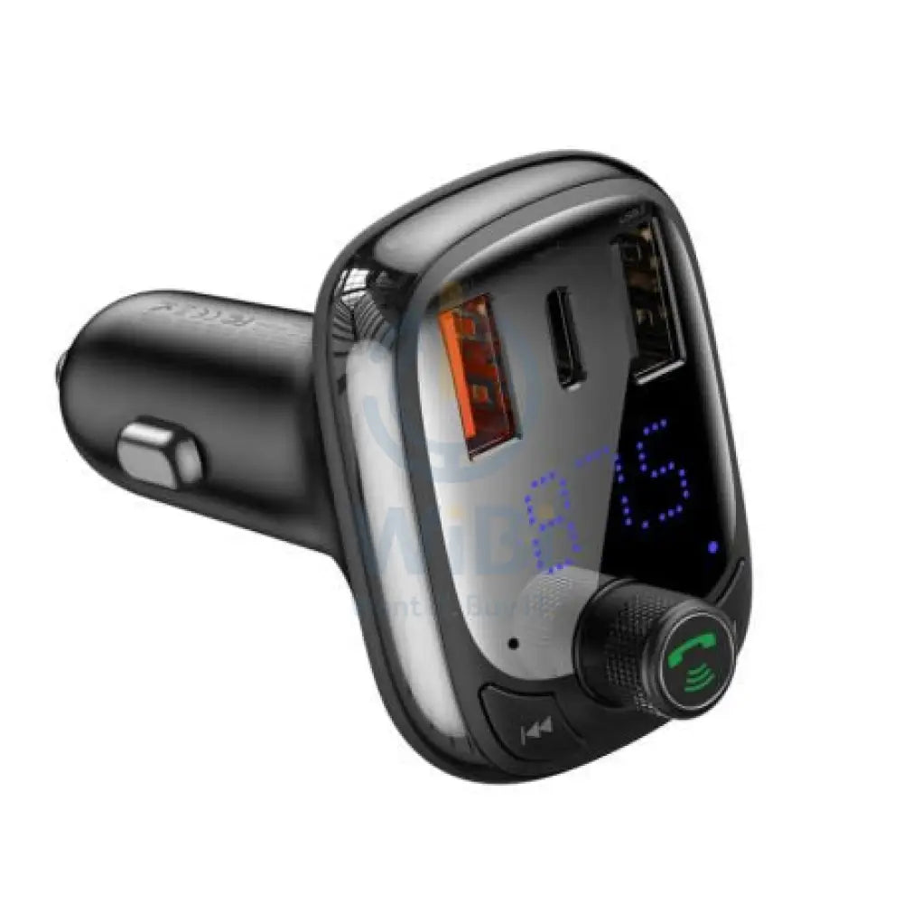 باسيوس تي على شكل حرف T S-13 بلوتوث MP3 سيارة شاحن - أسود اكسسوارات > طاقة محولات