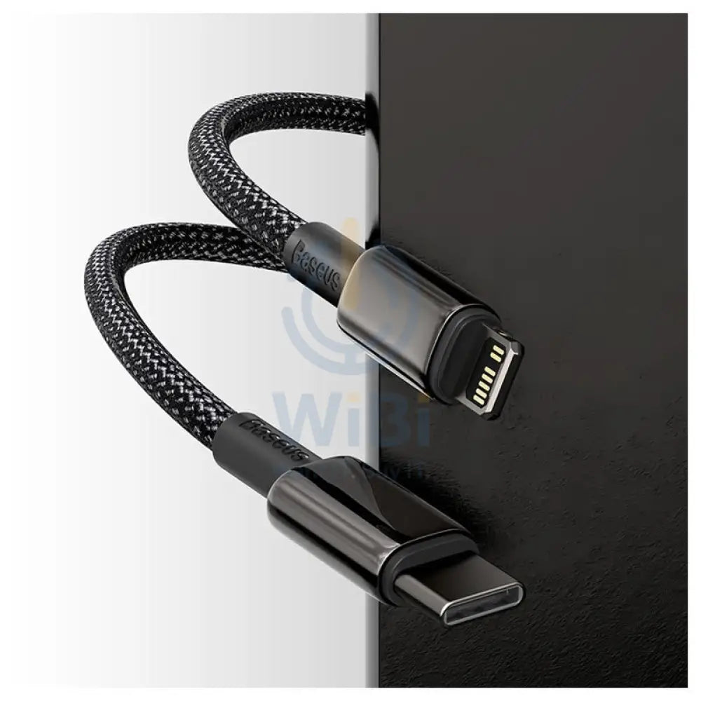 Baseus Tungsten Gold Charging Cable - USB-C / Lightning / 20W / 2 Meter / Black Accessories > Cables & Converters >