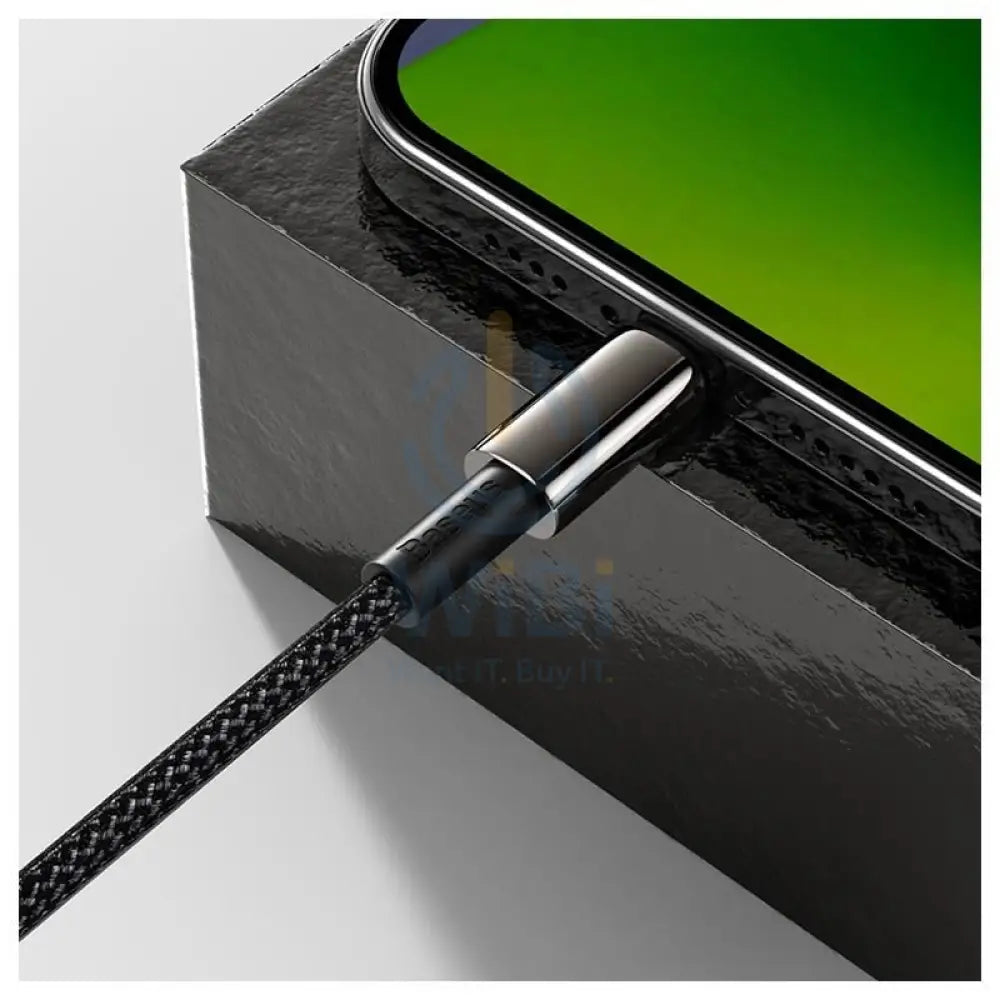 Baseus Tungsten Gold Charging Cable - USB-C / Lightning / 20W / 2 Meter / Black Accessories > Cables & Converters >