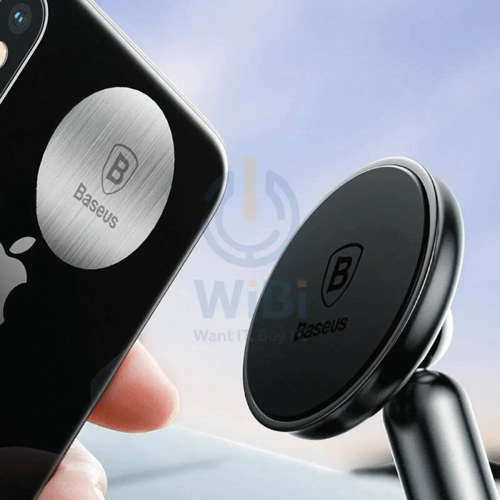 Baseus Universal Magnetic Car Mount Holder - Silver Accessories > Mobiles & Tablets > Mobiles > Mobile Holder / Stands