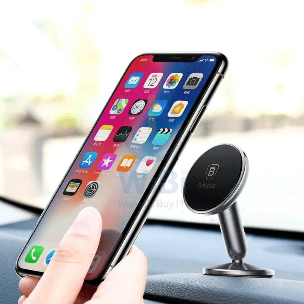 Baseus Universal Magnetic Car Mount Holder - Silver Accessories > Mobiles & Tablets > Mobiles > Mobile Holder / Stands