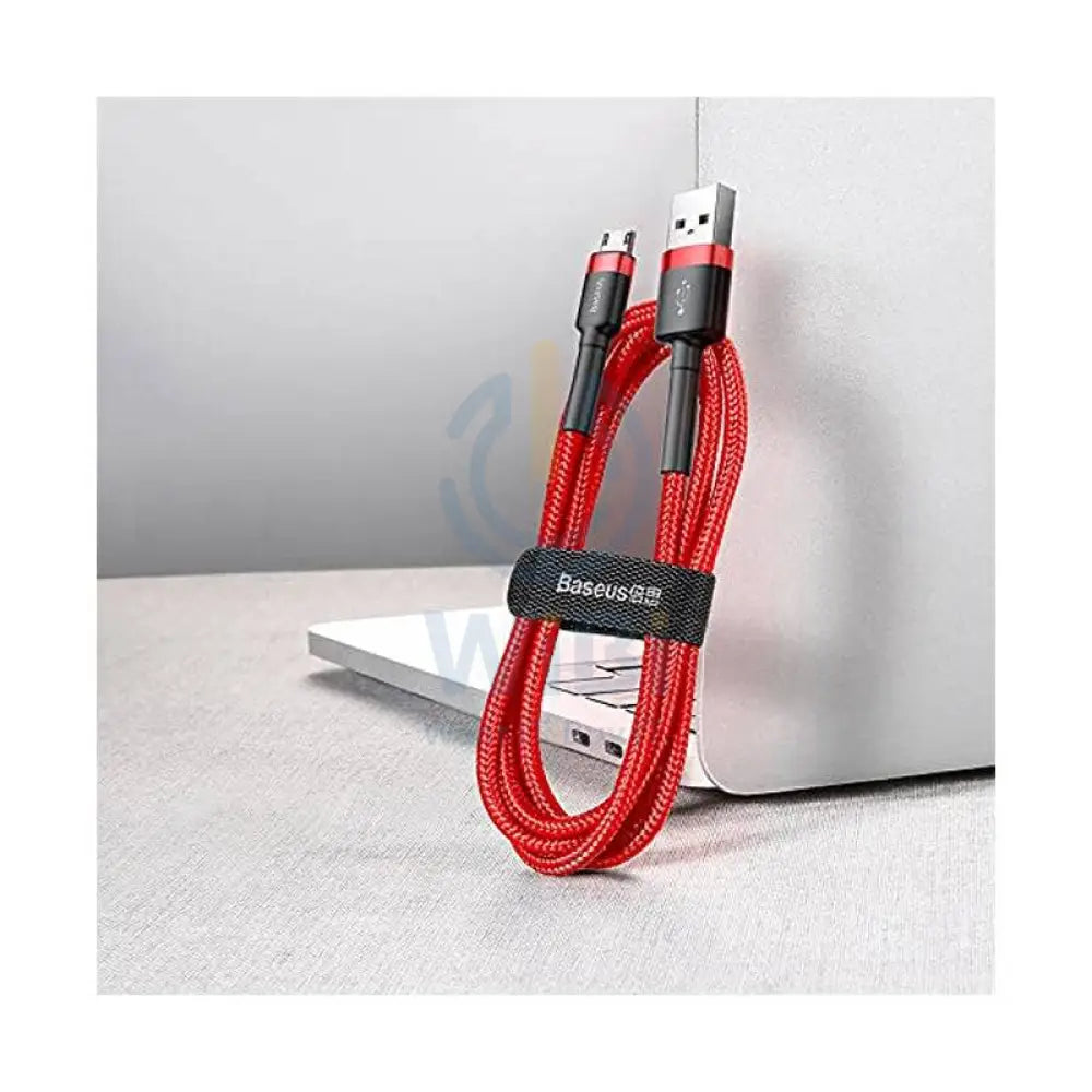 باسيوس يو اس بي إلى مايكرو يو اس بي بيانات كابل - 1 متر أحمر / متر