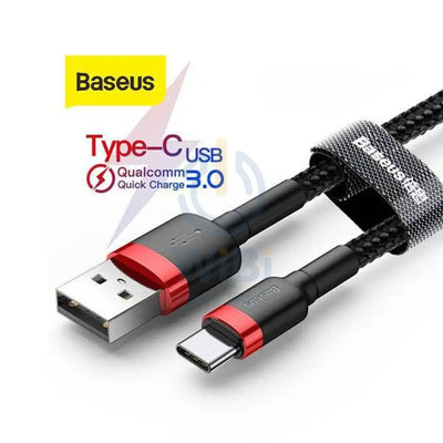 Baseus USB To USB Type-C Cable - 1 Meter / Red Accessories > Cables & Converters > Cables