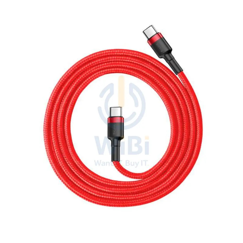 Baseus USB Type C To Type C Cable - 1 Meter / Red