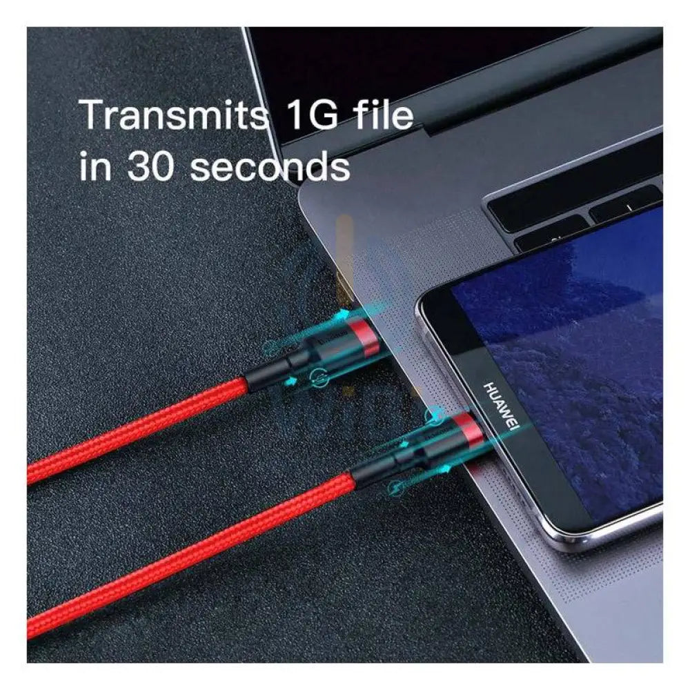 Baseus USB Type C To Type C Cable - 1 Meter / Red
