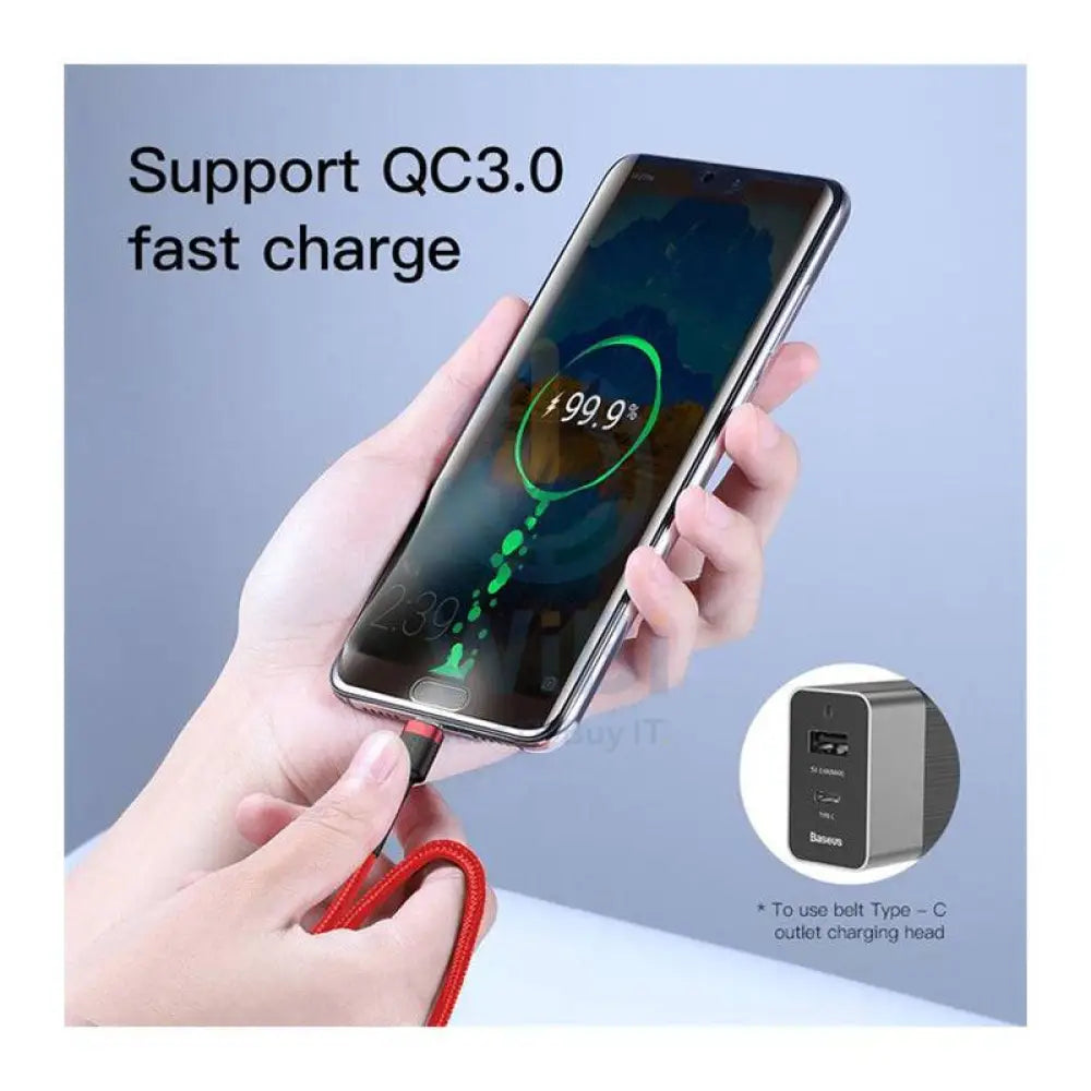 Baseus USB Type C To Type C Cable - 1 Meter / Red