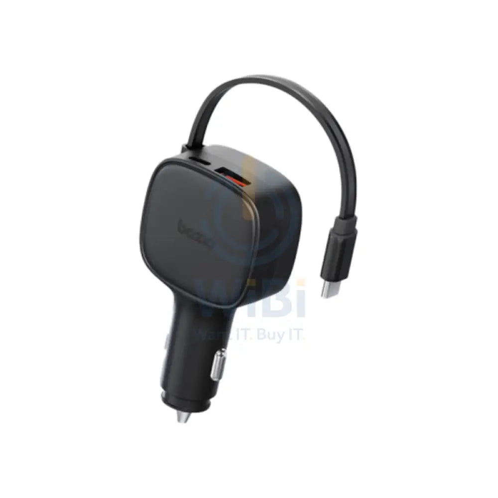 BAZIC GoDrive Loop 84 Retractable Cable 75CM / 84W / USB C / USB A / Black Accessories > Mobiles & Tablets > Mobiles >