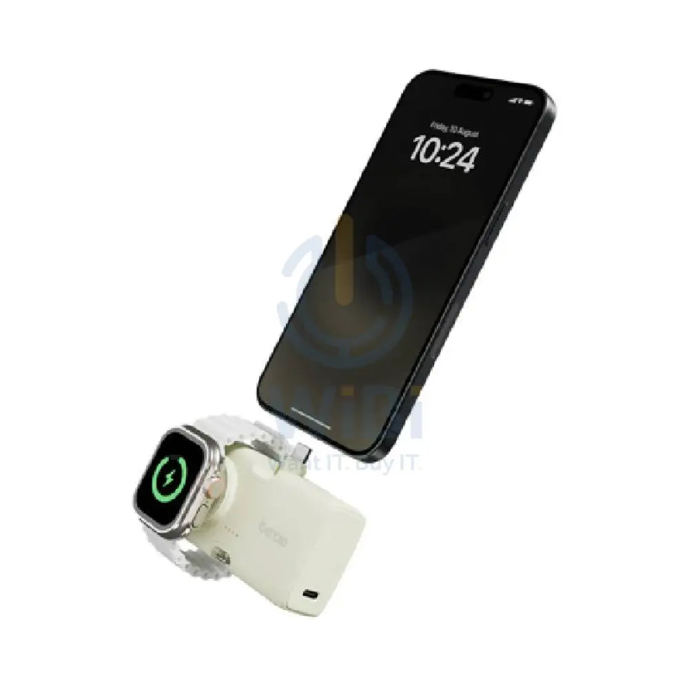 BAZIC GoPower Koda 2 in 1 Power Bank - 5000mAh / USB-C / Lightning / Pistachio Accessories > Power Bank