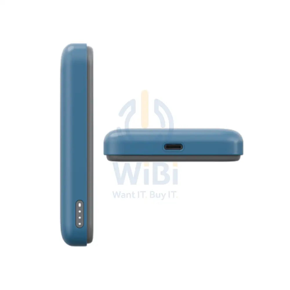 BAZIC GoPower Snap 3-In-1 MagSafe Power Bank With Apple Watch Charger - 5000mAh / USB-C / Bubblegum Accessories > Power
