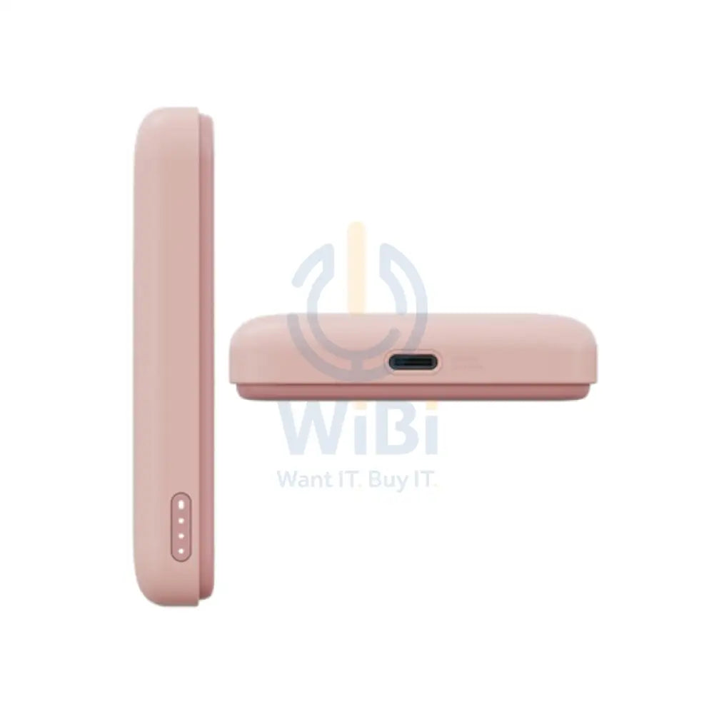 BAZIC GoPower Snap 3-In-1 MagSafe Power Bank With Apple Watch Charger - 5000mAh / USB-C / Peach Accessories > Power Bank