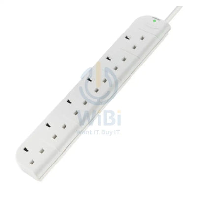 Belkin 6 Way Surge Protection Strip - 1 Meter / White Accessories > Power > Power Protection > Surge Protector