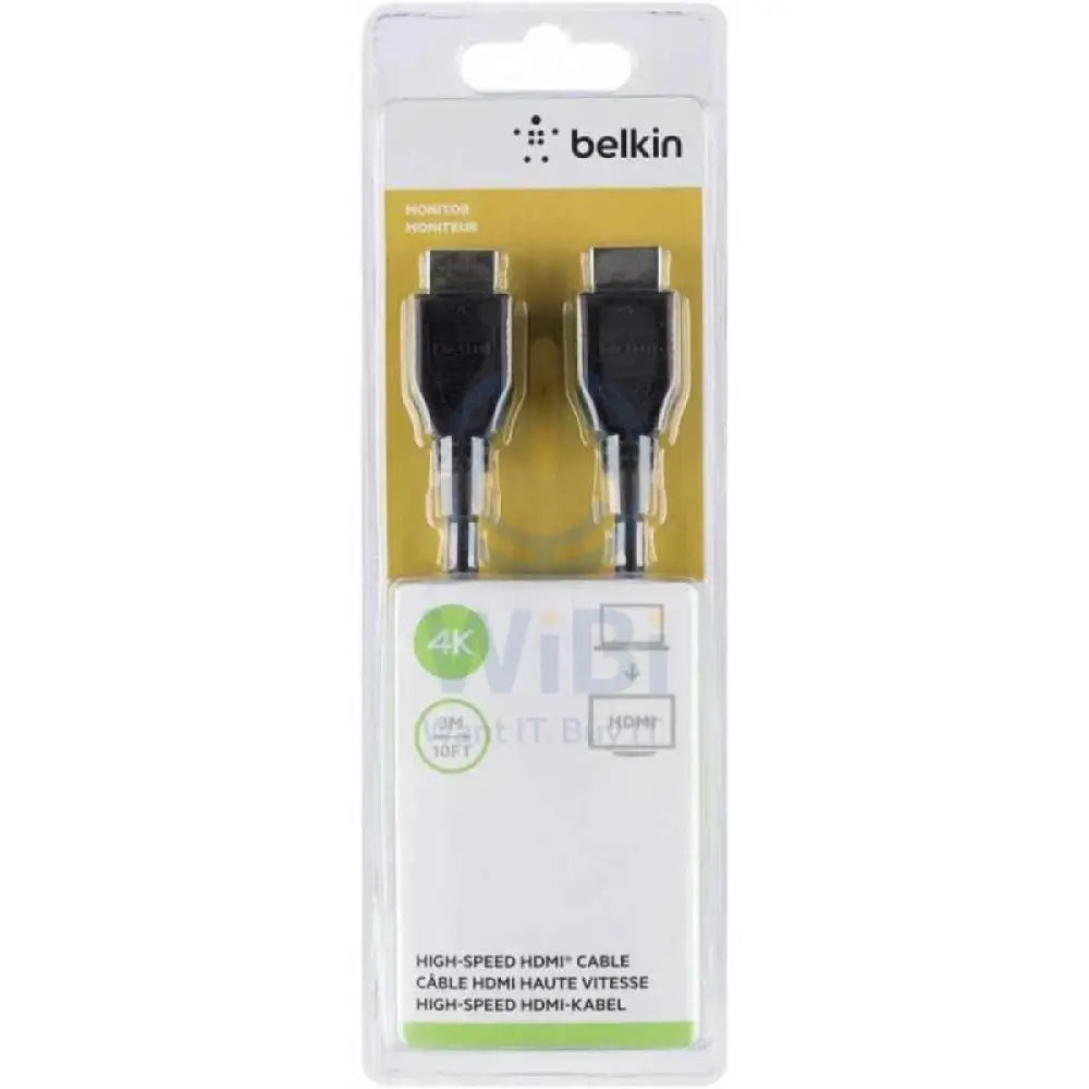 Belkin HDMI To HDMI Audio Video Cable - 3 Meter / Black Accessories > Cables & Converters > HDMI Cables