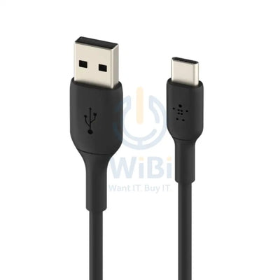 Belkin PVC Cable - 1 Meter / USB-A / USB-C / Black Accessories > Cables & Converters > Cables