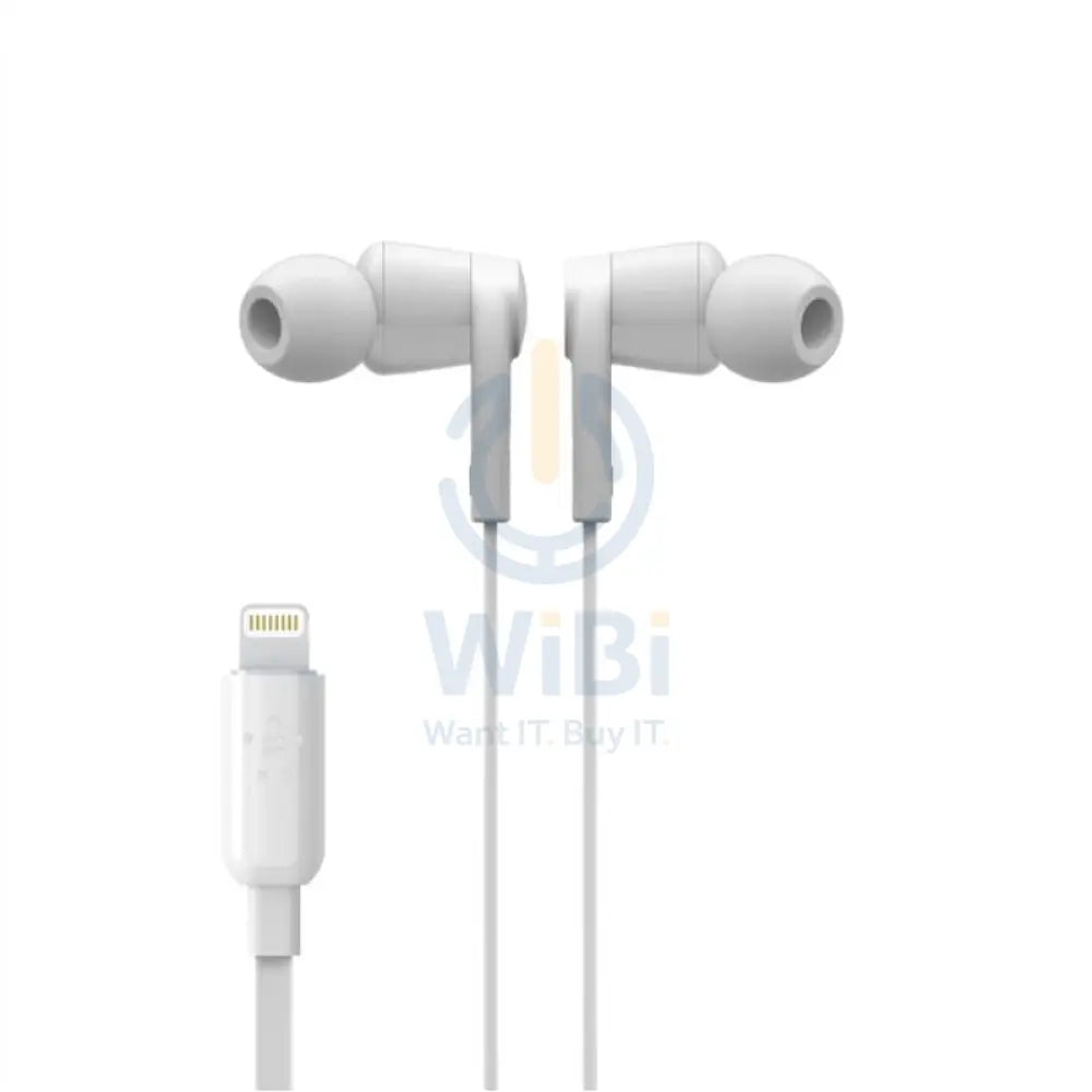 Belkin SoundForm Wired Earphone with Lightning Connector - White Accessories > Audio > Headphones