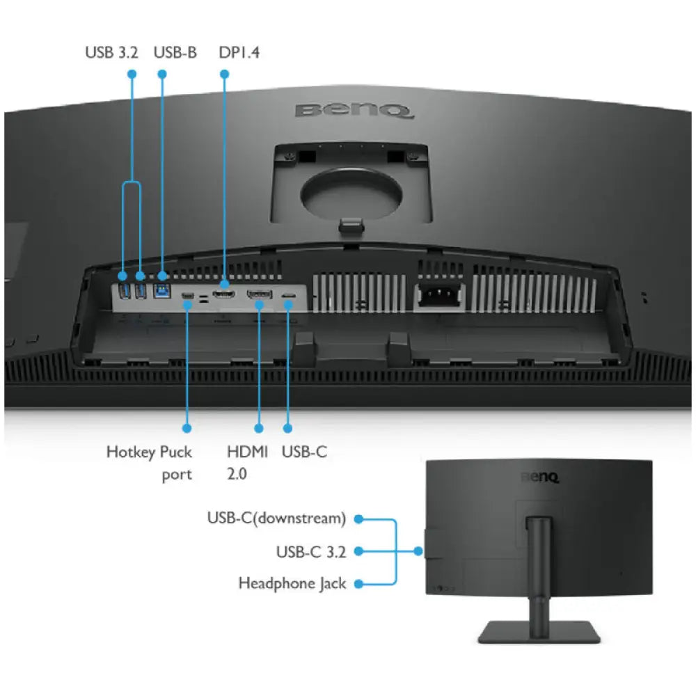 BenQ DesignVue PD2706U Monitor - 27’’ 4K UHD / 5ms / 60Hz / USB-C 3.2 Gen 1 / USB-A 3.2 Gen 1 / HDMI 2.0 / DisplayPort