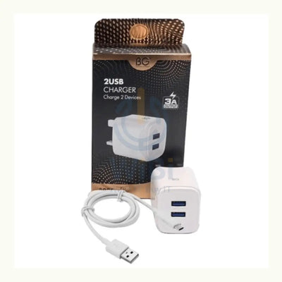 BG 8222 2x USB Wall Charger - White Accessories > Power Adapters