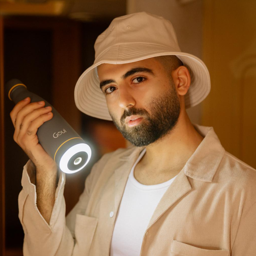 GOUI Coaster Light Speaker - 1200mAh / 3W / Stone Black/Green