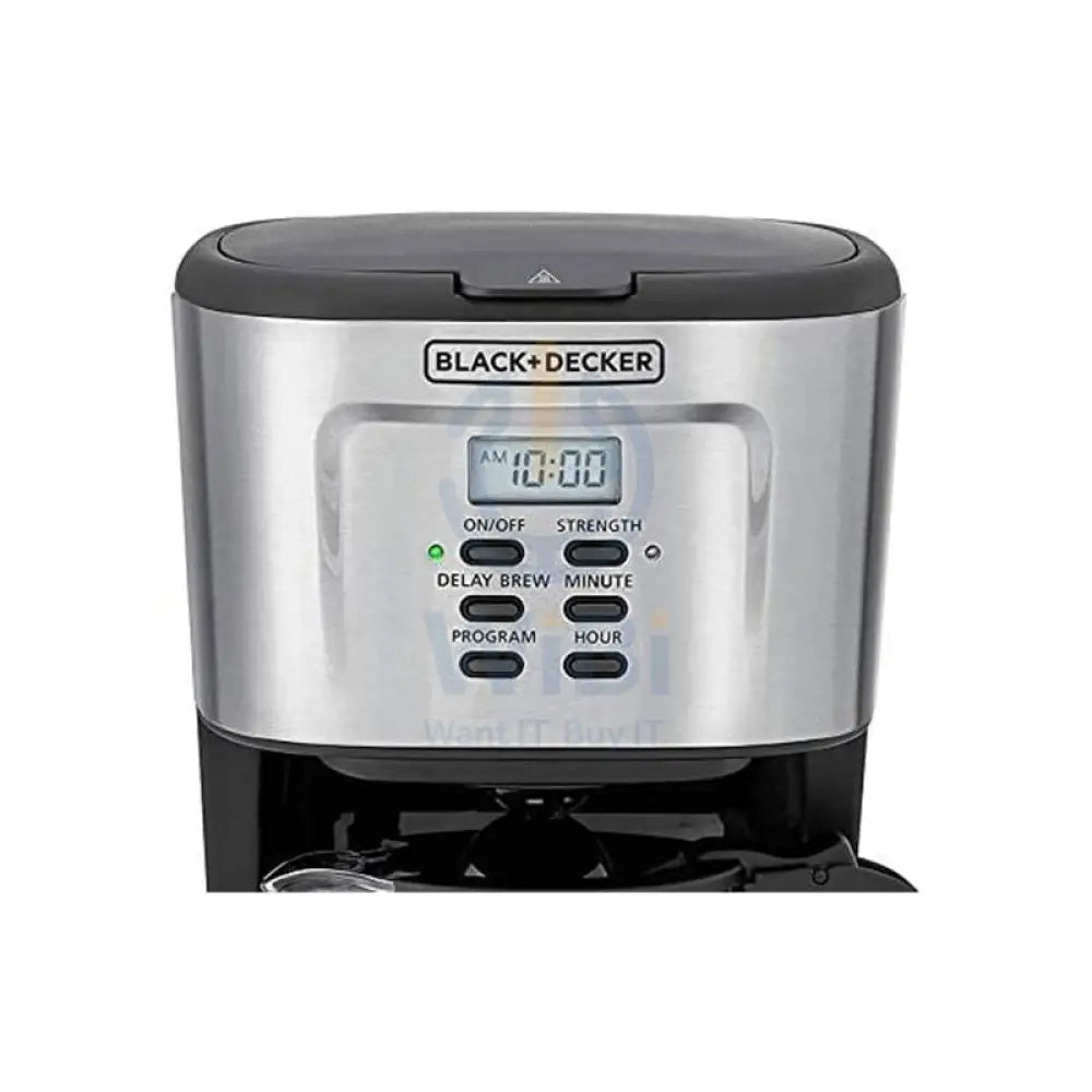 ماكينة صنع القهوة أسود Decker CM85-B5 - 900 واط / سعة 12 كوباكسسوارات ذكي