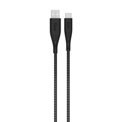 GOUI Super Strong and Flexible Cable - 18W / USB-A / USB-C / 1.5 Meter / Black