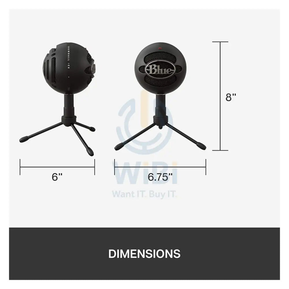 Blue Snowball iCE USB Microphone - USB / Black