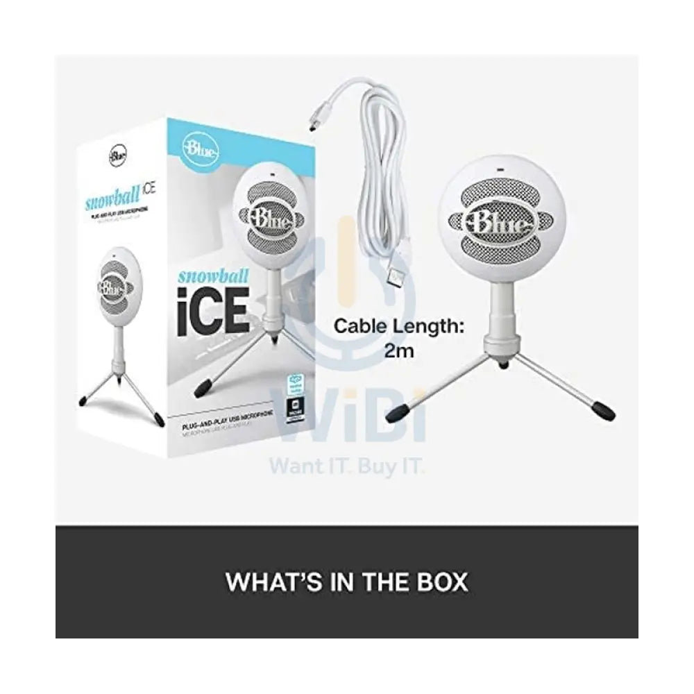 ميكروفون USB Blue Snowball iCE - USB / أبيض