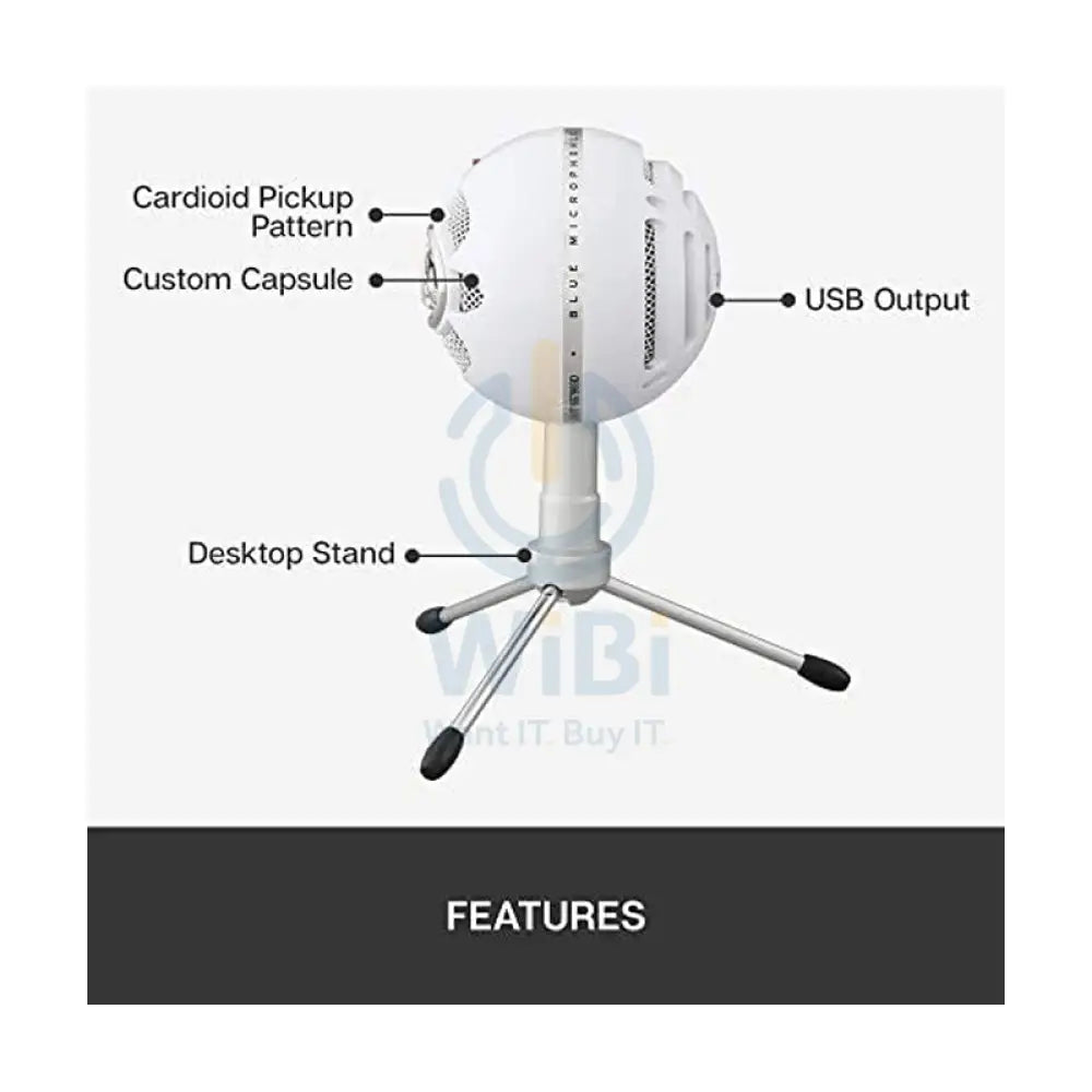 ميكروفون USB Blue Snowball iCE - USB / أبيض