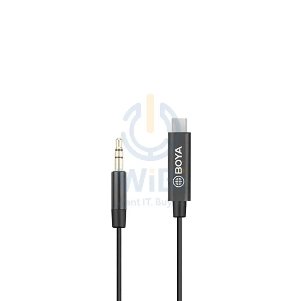 BOYA 3.5mm Male TRS to Male TYPE-C adapter cable (20cm) - Black Accessories > Mobiles & Tablets > Tablets